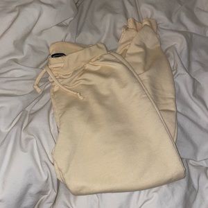 PLT PALE YELLOW SWEAT PANTS